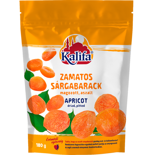Kalifa magozott, aszalt zamatos sárgabarack 180 g