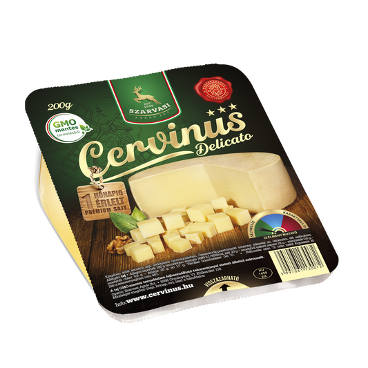 Szarvasi Cervinus Delicato kérgében érlelt kemény sajt 200 g