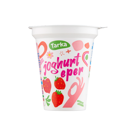Tarka zsírszegény eperízű élőflórás joghurt 125 g