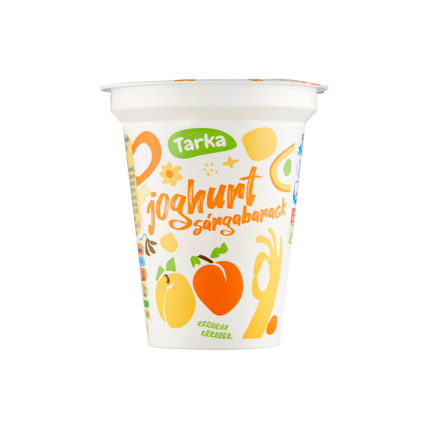 Tarka zsírszegény sárgabarackízű élőflórás joghurt 125 g