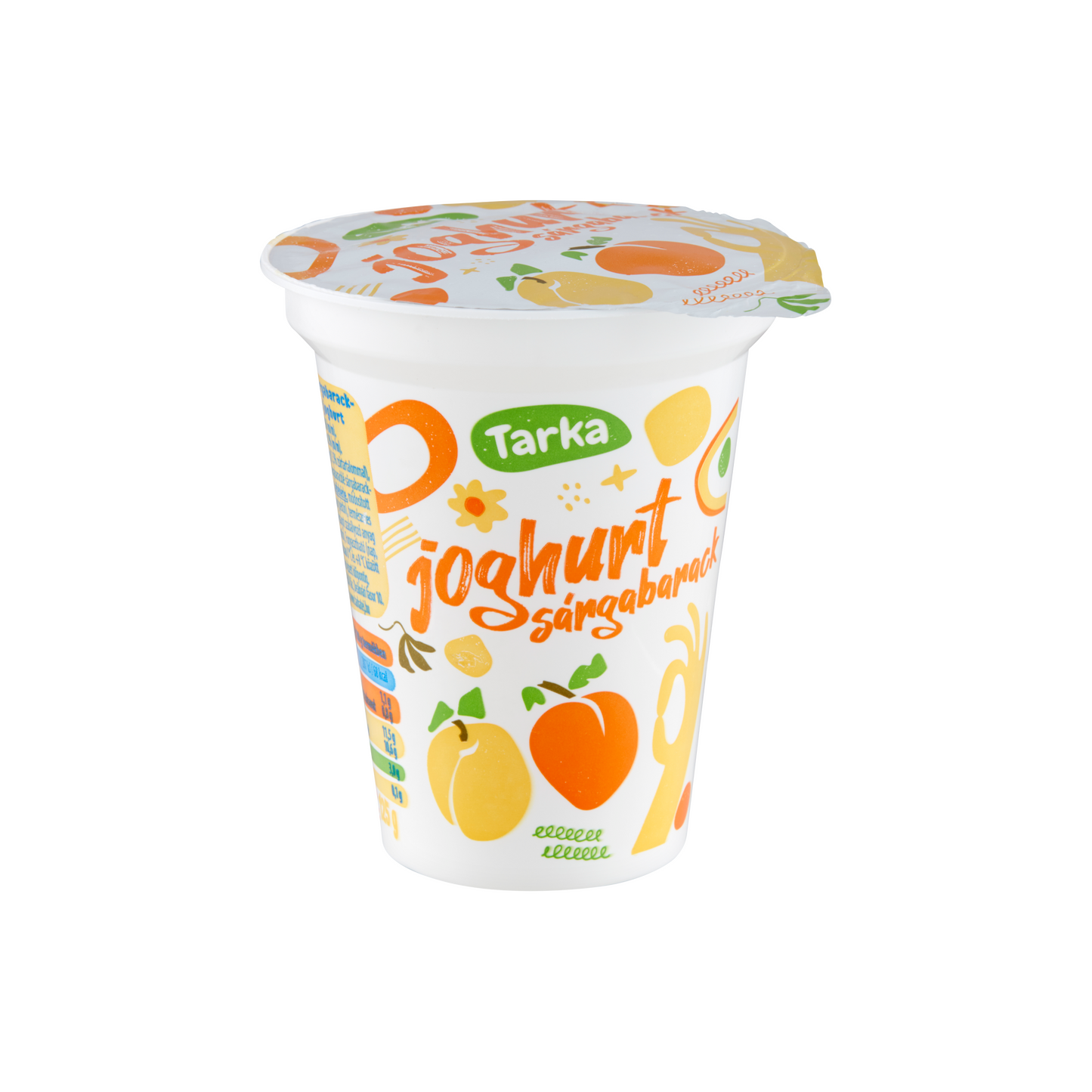 Tarka zsírszegény sárgabarackízű élőflórás joghurt 125 g