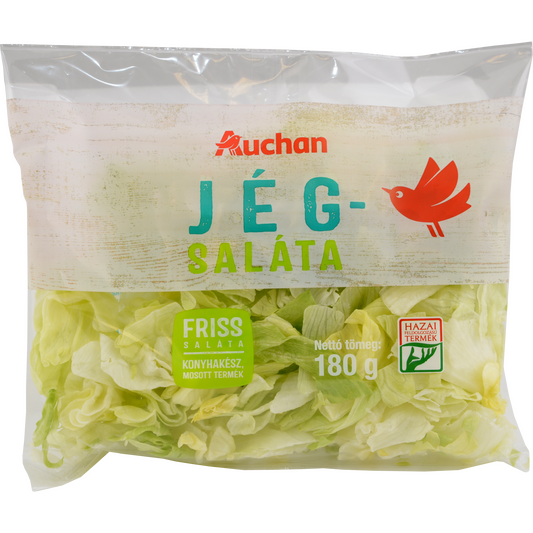 Auchan Nívó Szeletelt jégsaláta 180 g