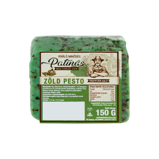 Patinás zöld pesto trappista sajt 150 g