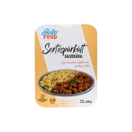 Hello Food sertéspörkölt galuskával 330 g