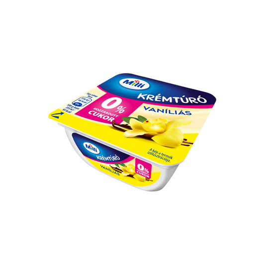Milli vaníliás krémtúró hozzáadott cukor nélkül, édesítőszerekkel 90 g