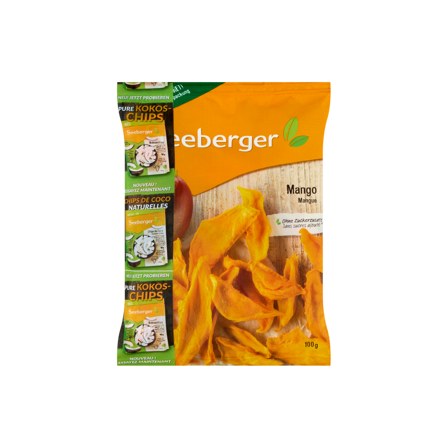 Seeberger kénezett aszalt mangócsíkok 100 g