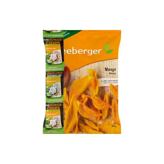 Seeberger kénezett aszalt mangócsíkok 100 g