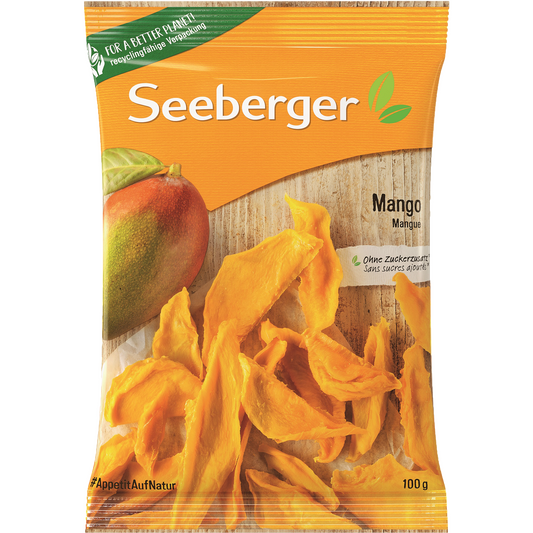 Seeberger kénezett aszalt mangócsíkok 100 g