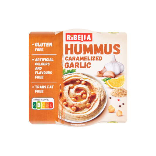 RiBella Hummus csicseriborsó krém karamellizált fokhagymával 200 g
