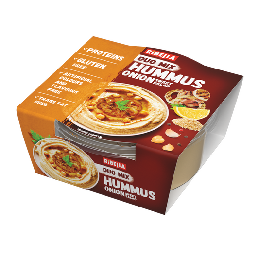 RiBella Hummus csicseriborsó krém karamellizált hagyma 200 g