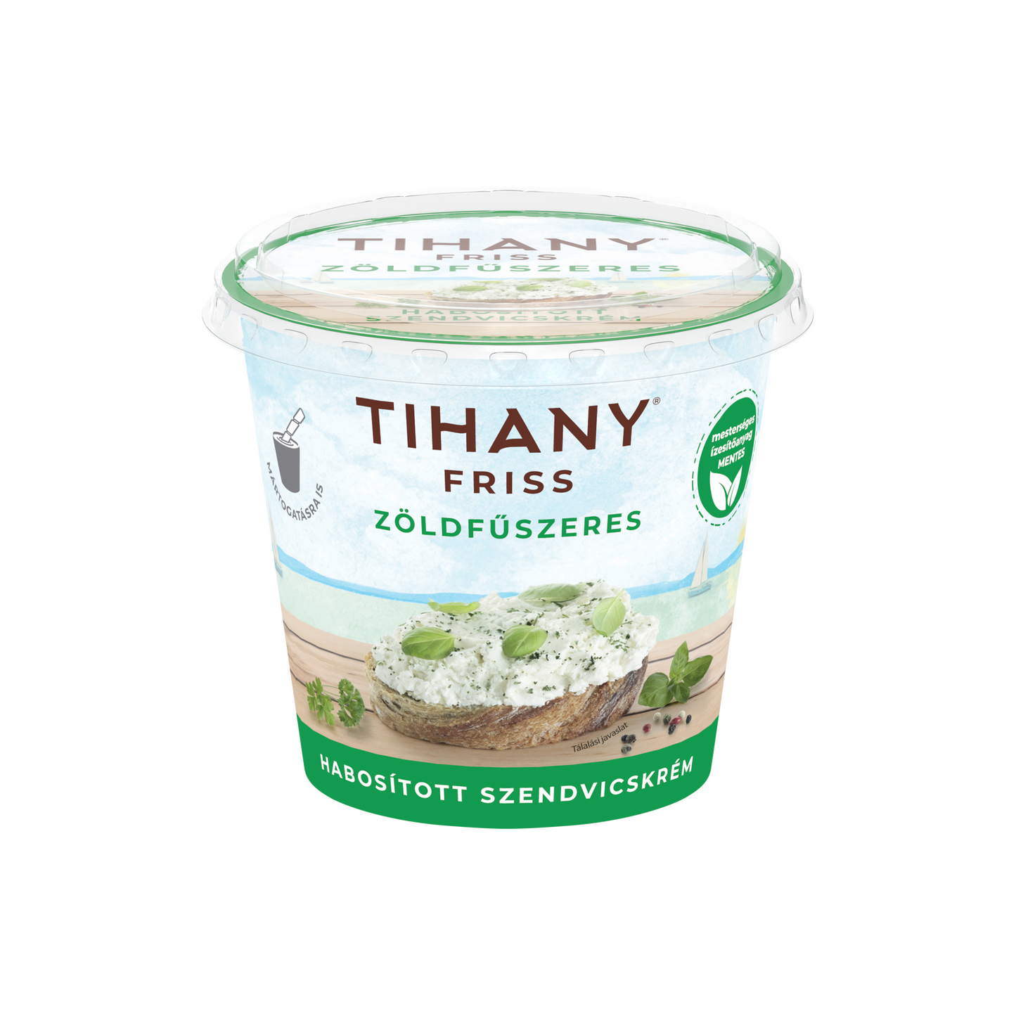 Tihany Friss zöldfűszeres habosított szendvicskrém 140 g