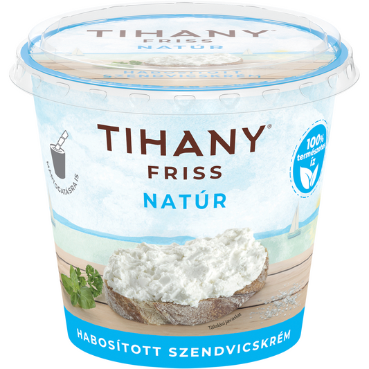 Tihany Friss natúr habosított szendvicskrém 140 g