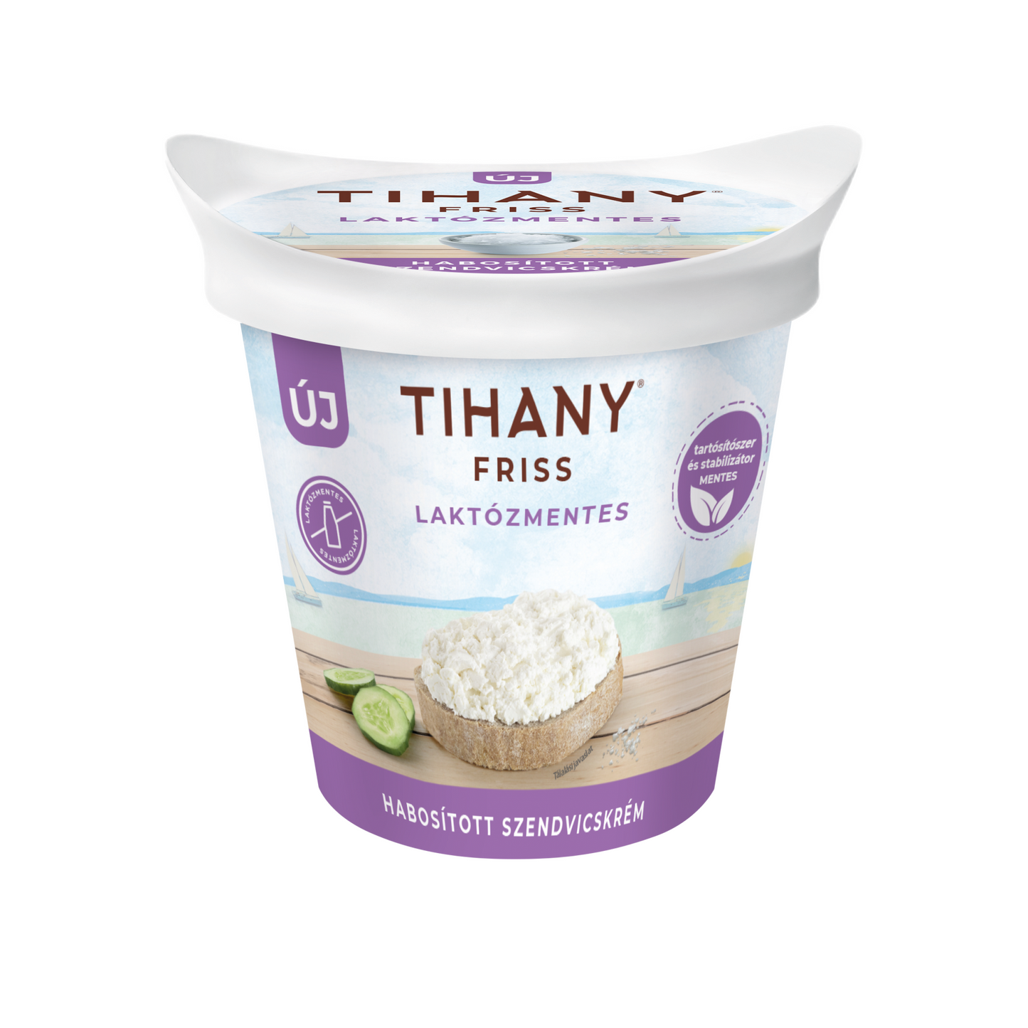 Tihany Friss laktózmentes habosított szendvicskrém 140 g