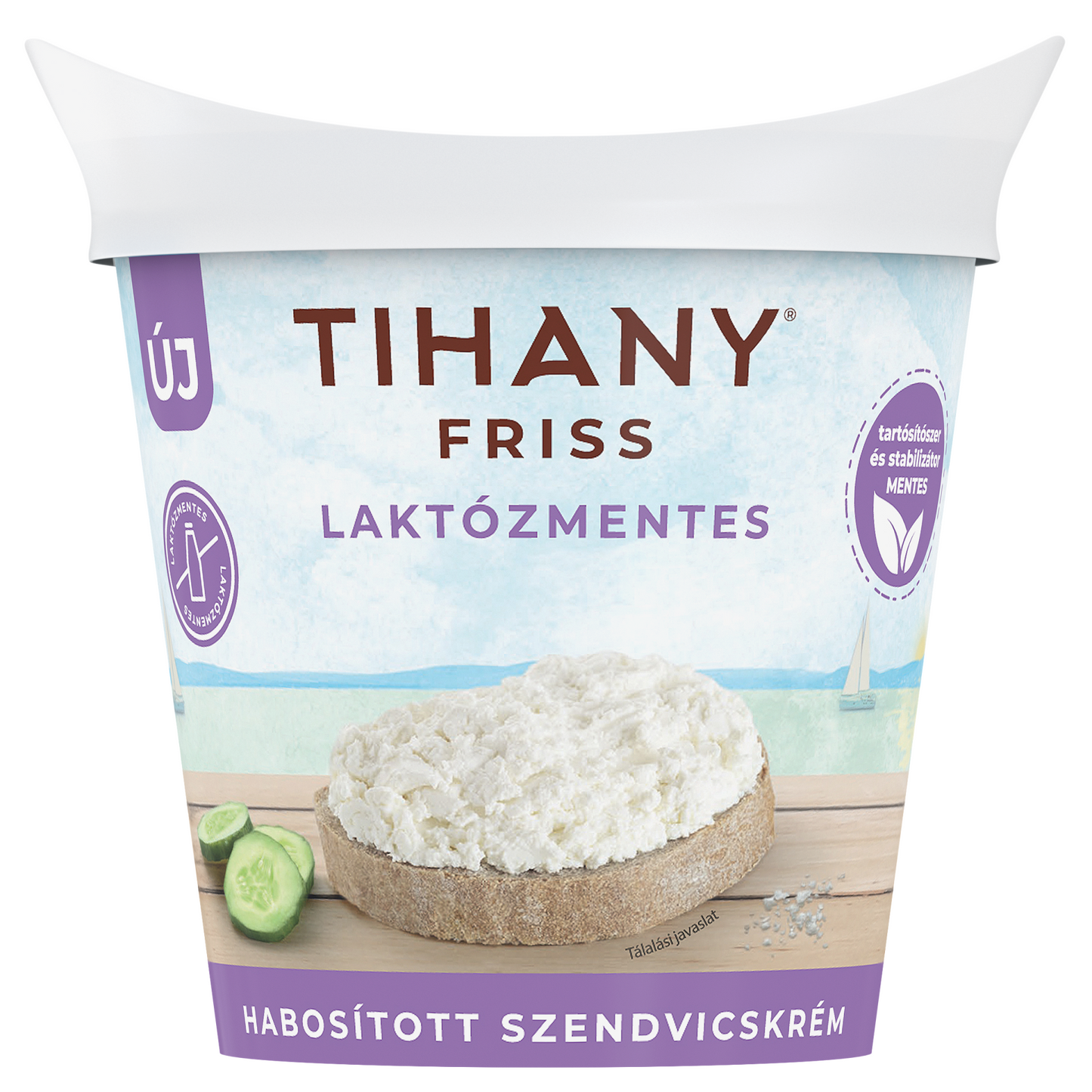 Tihany Friss laktózmentes habosított szendvicskrém 140 g