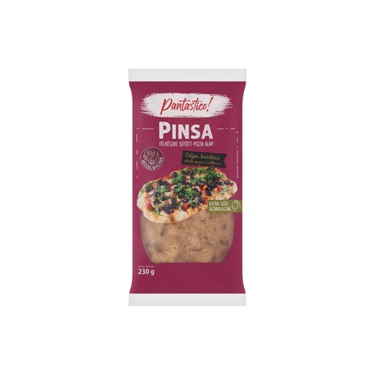 Pantastico! Pinsa teljes kiőrlésű félkészre sütött pizza alap 230 g