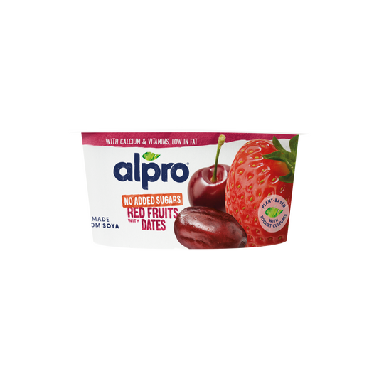 Alpro fermentált szójakészítmény eperrel, cseresznyével, datolyával 135 g
