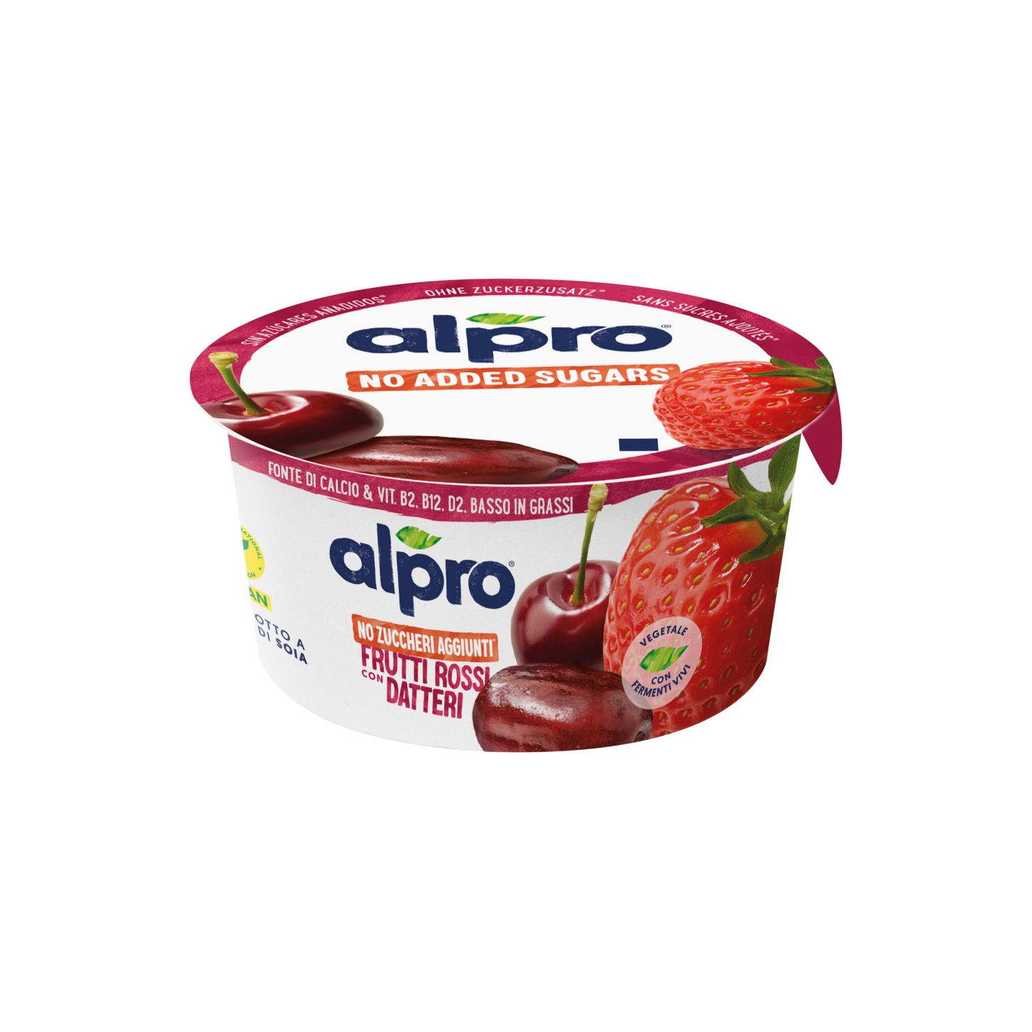 Alpro fermentált szójakészítmény eperrel, cseresznyével, datolyával 135 g