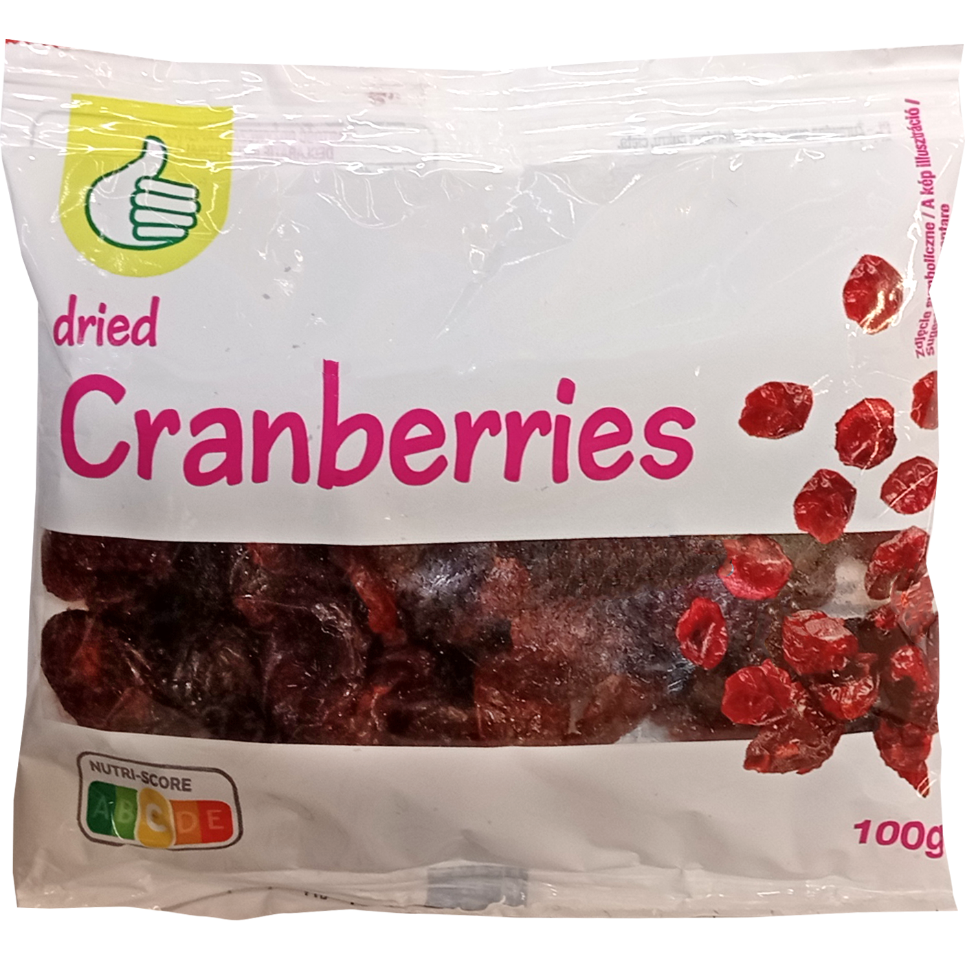 Auchan Optimum Aszalt vörös áfonya 100 g