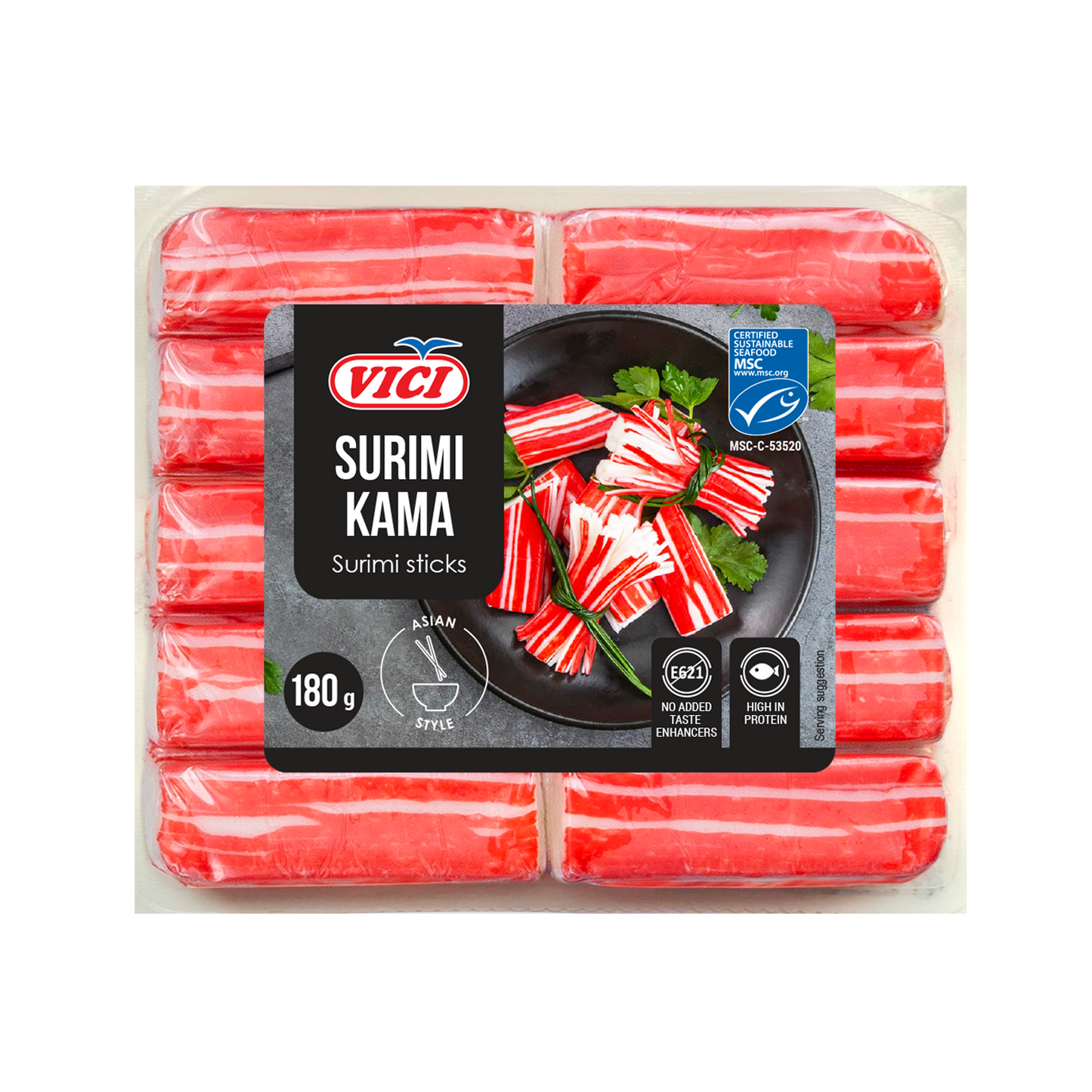 Vici Surimi Kama hűtött halrúd 180 g