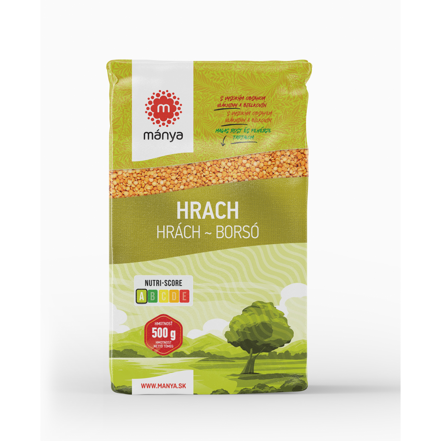 Hántolt feles sárgaborsó 500 g