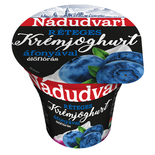 Nádudvari réteges élőflórás krémjoghurt áfonyával 180 g