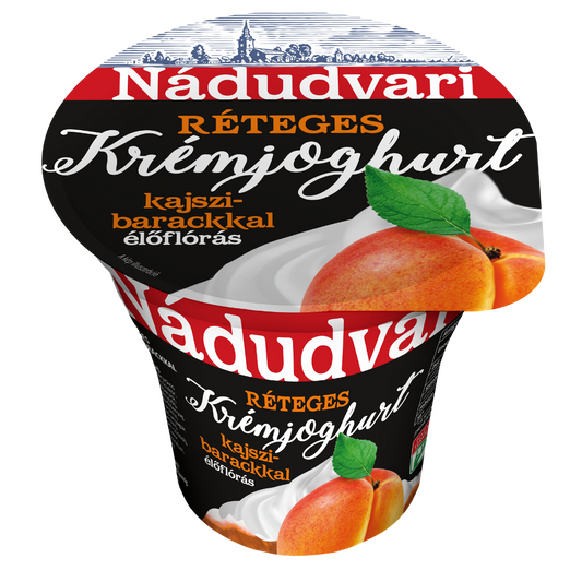 Nádudvari réteges élőflórás krémjoghurt kajszibarackkal 180 g