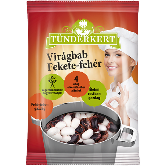 Tündérkert Virágbab fekete-fehér 400g