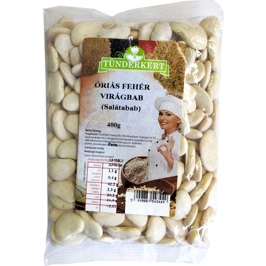 Tündérkert virágbab óriás fehér 400g