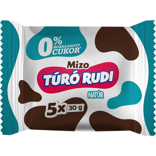 Mizo Túró Rudi natúr túródesszert kakaós bevonattal, édesítőszerekkel 5 x 30 g (150 g)