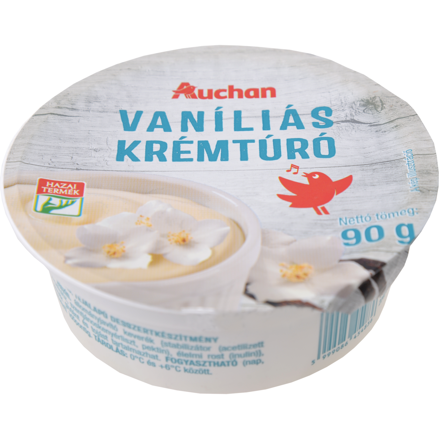 Auchan Kedvenc vaníliás krémtúró 90 g