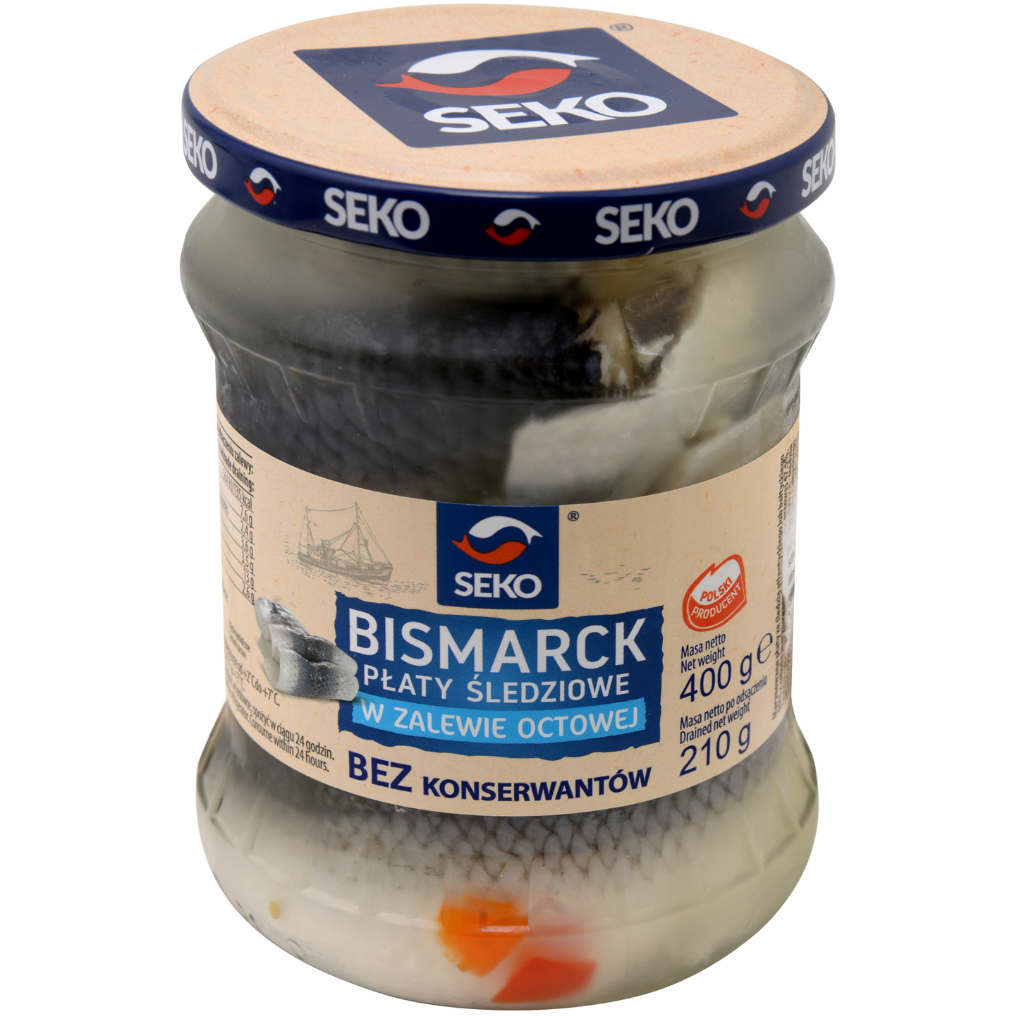 Seko Bismarck hering filé 400/210 g