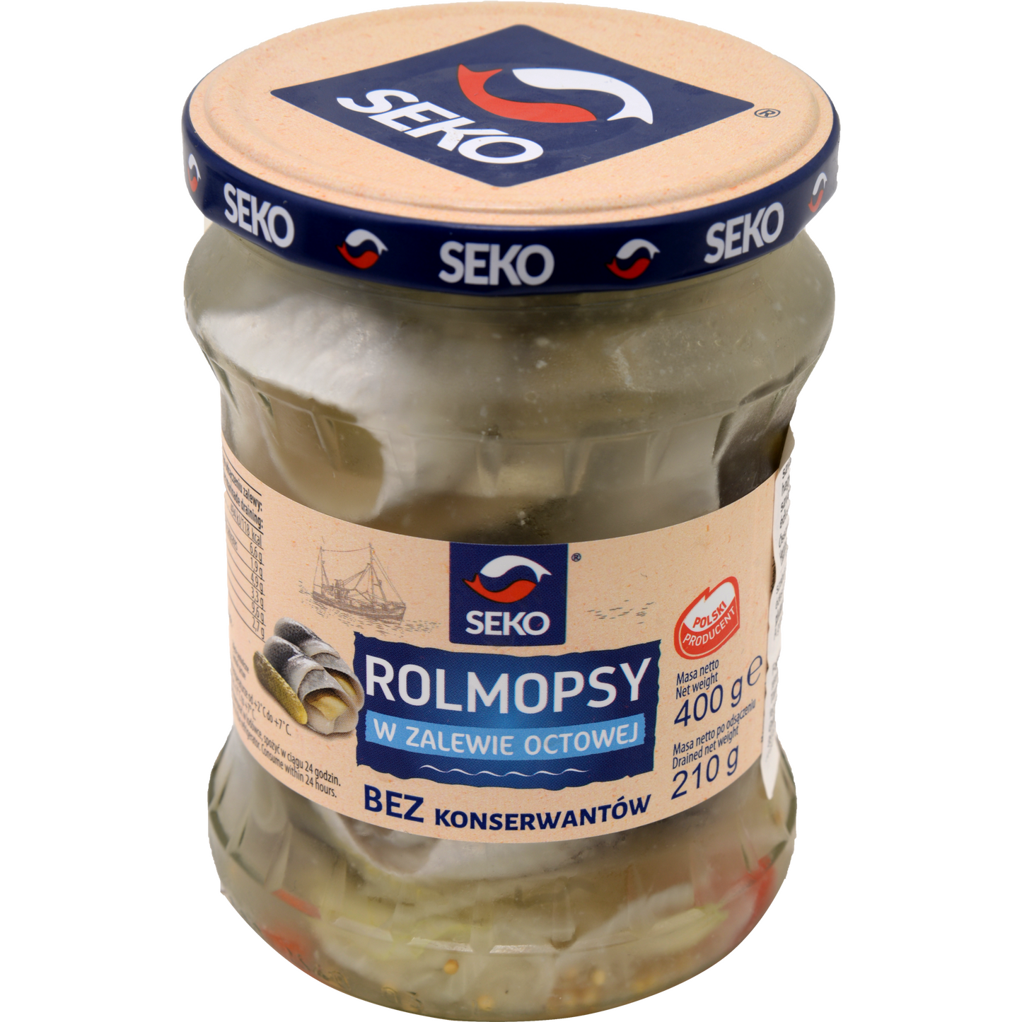 Seko Bismarck heringtekercs uborkával 400/210 g