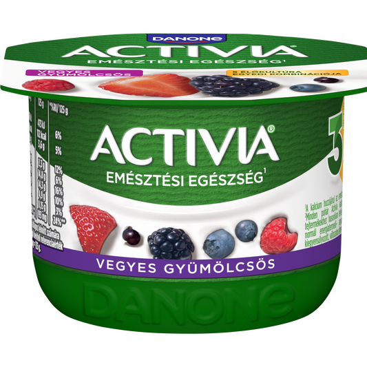Danone Activia élőflórás vegyes gyümölcsös joghurt 125 g