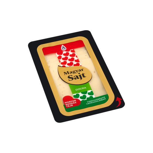 Magyar Sajt zsíros, félkemény, szeletelt gouda sajt 125 g