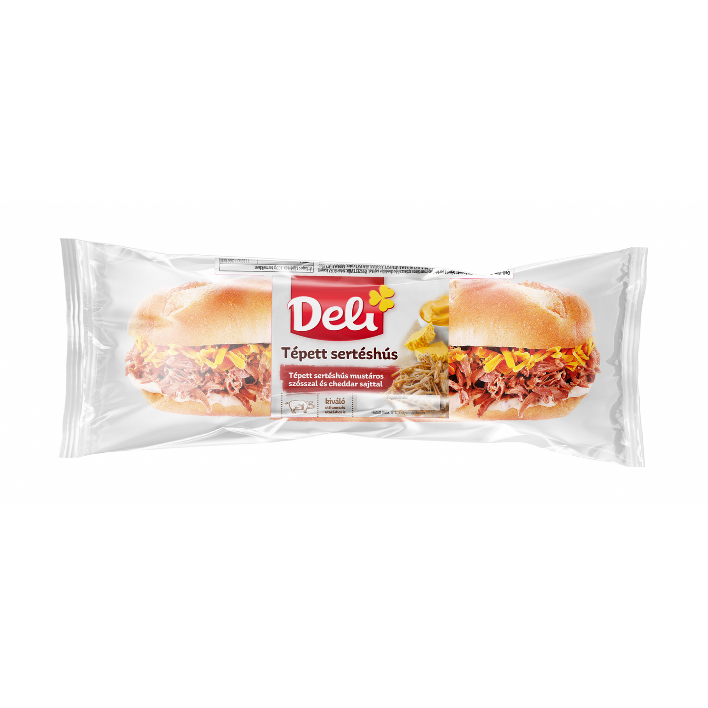 Deli - Tépett sertéshús bagett 200g