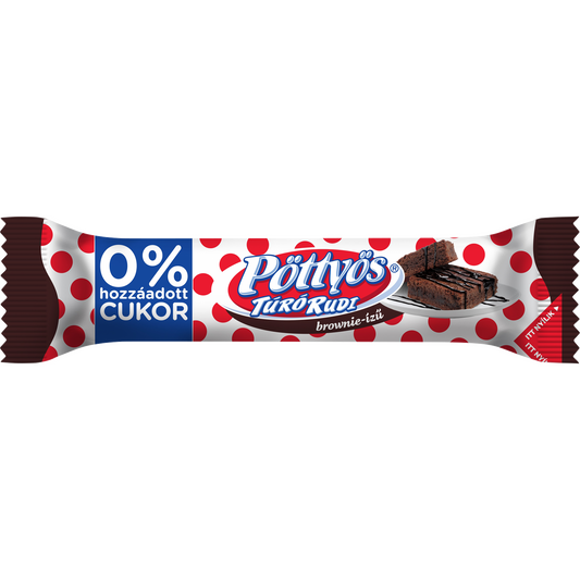 Pöttyös Túró Rudi Brownie-ízű túródesszert kakaós étbevonattal édesítőszerekkel 35 g