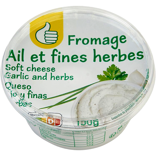 Auchan Tipp fokhagymás, zöldfűszeres kenhető tejkészítmény 150 g