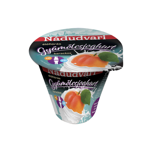 Nádudvari élőflórás, barackos, zsírszegény gyümölcsjoghurt 125 g