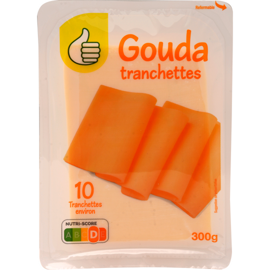 Auchan Tipp gouda szeletelt sajt 300 g