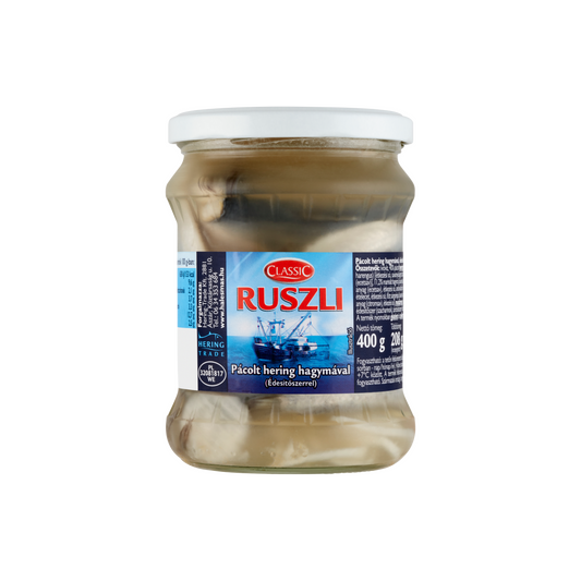 Classic Ruszli pácolt hering hagymával, édesítőszerrel 400 g