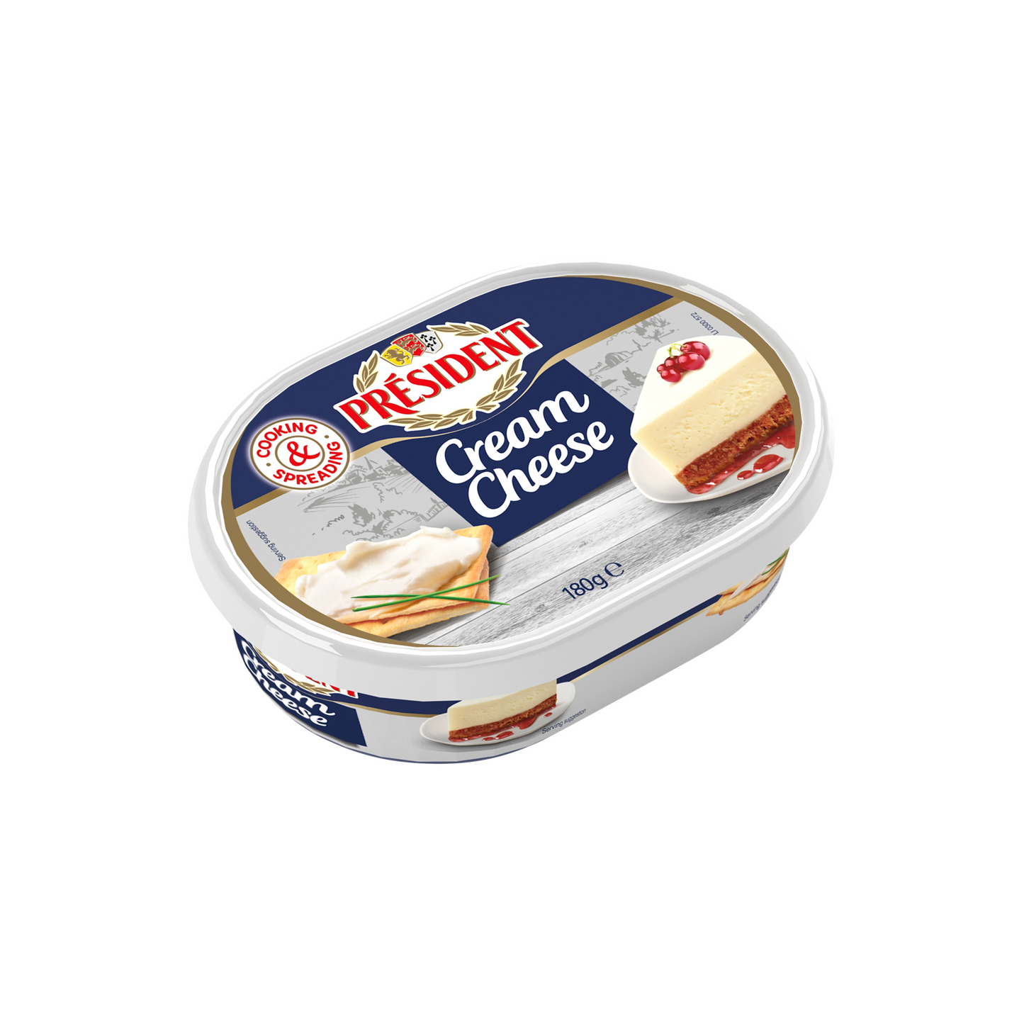 Président Cream Cheese natúr sajtkrém ízű szendvicskrém 180 g