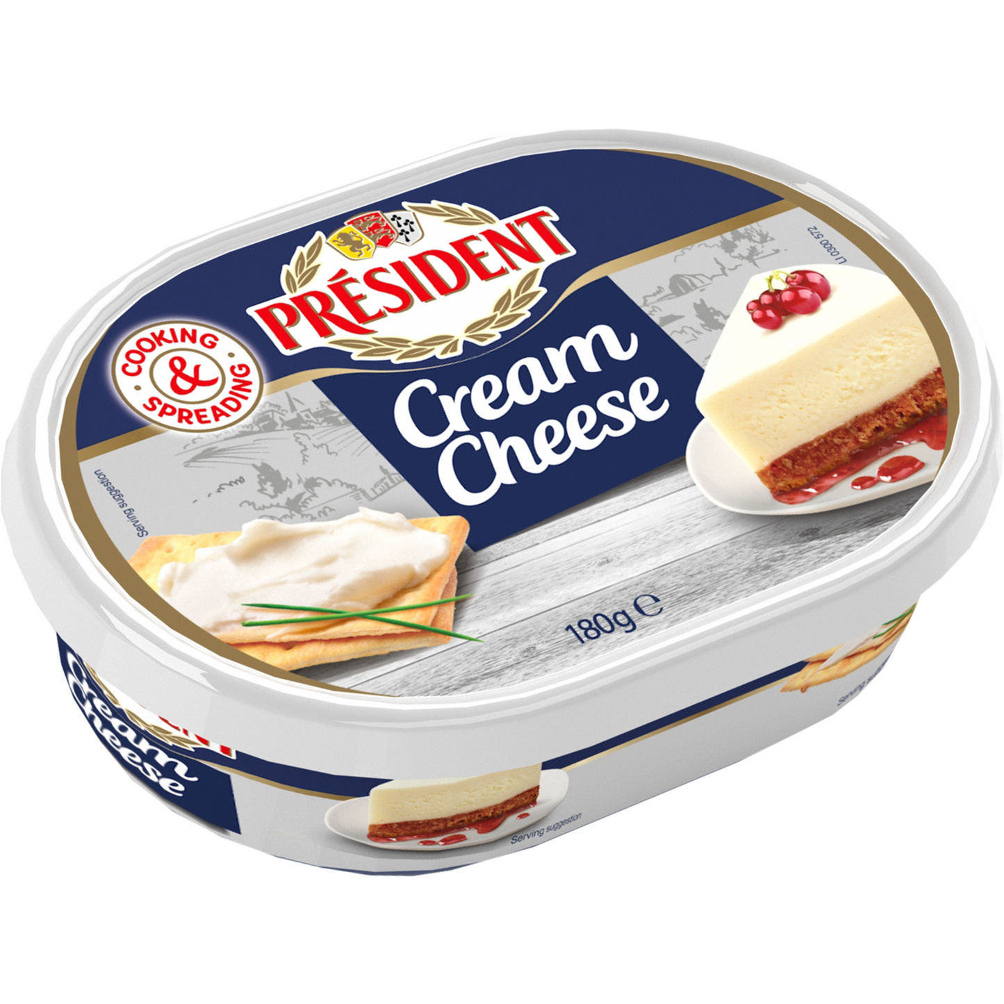 Président Cream Cheese natúr sajtkrém ízű szendvicskrém 180 g