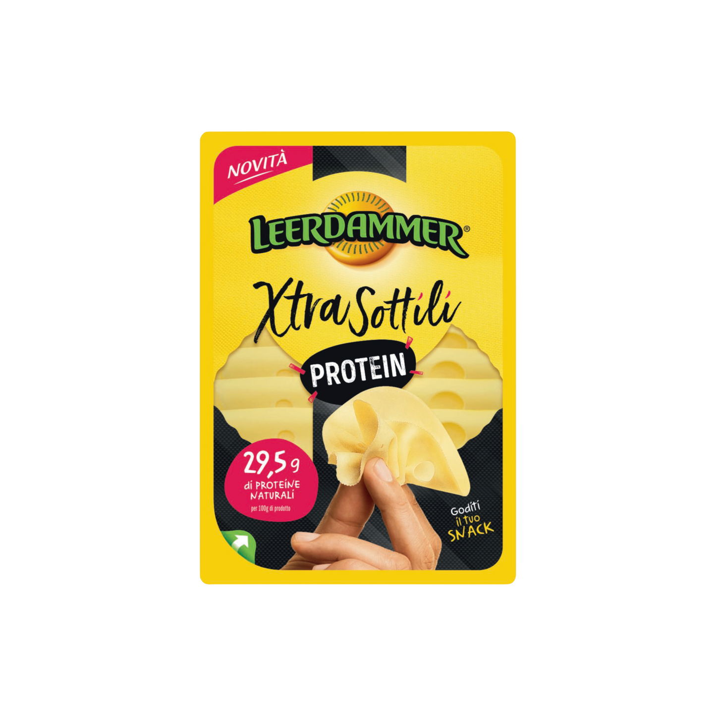 Leerdammer Finesse Protein szeletelt félzsíros félkemény sajt 80 g