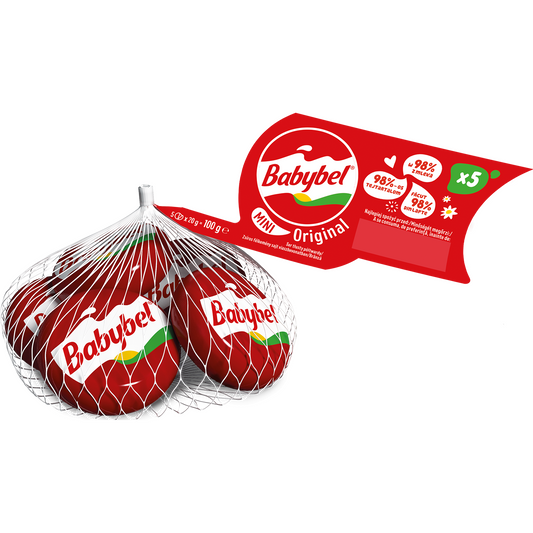 Mini Babybel Red zsíros félkemény sajt 5x20 g