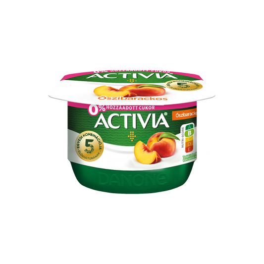 Danone Activia őszibarackos joghurt élőkultúrával, édesítőszerekkel 125 g