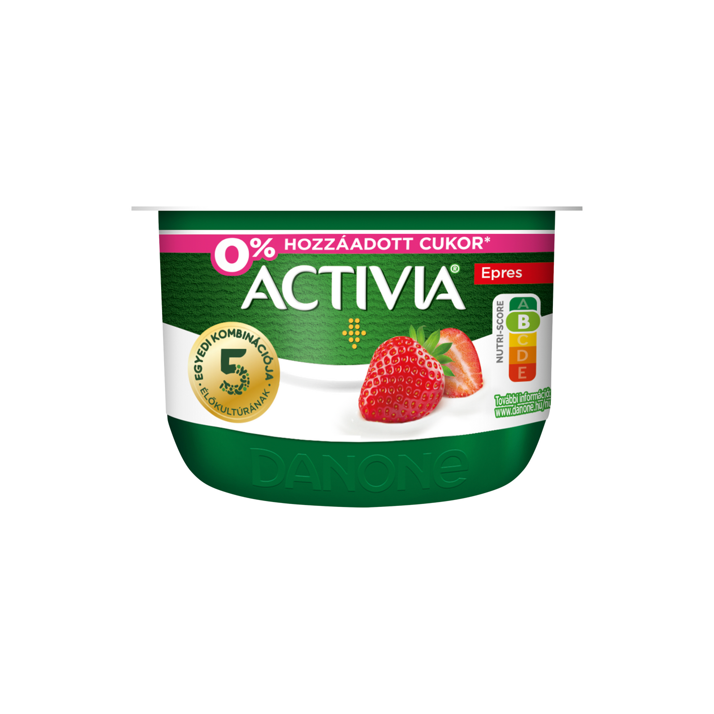 Danone Activia epres joghurt élőkultúrával, édesítőszerekkel 125 g
