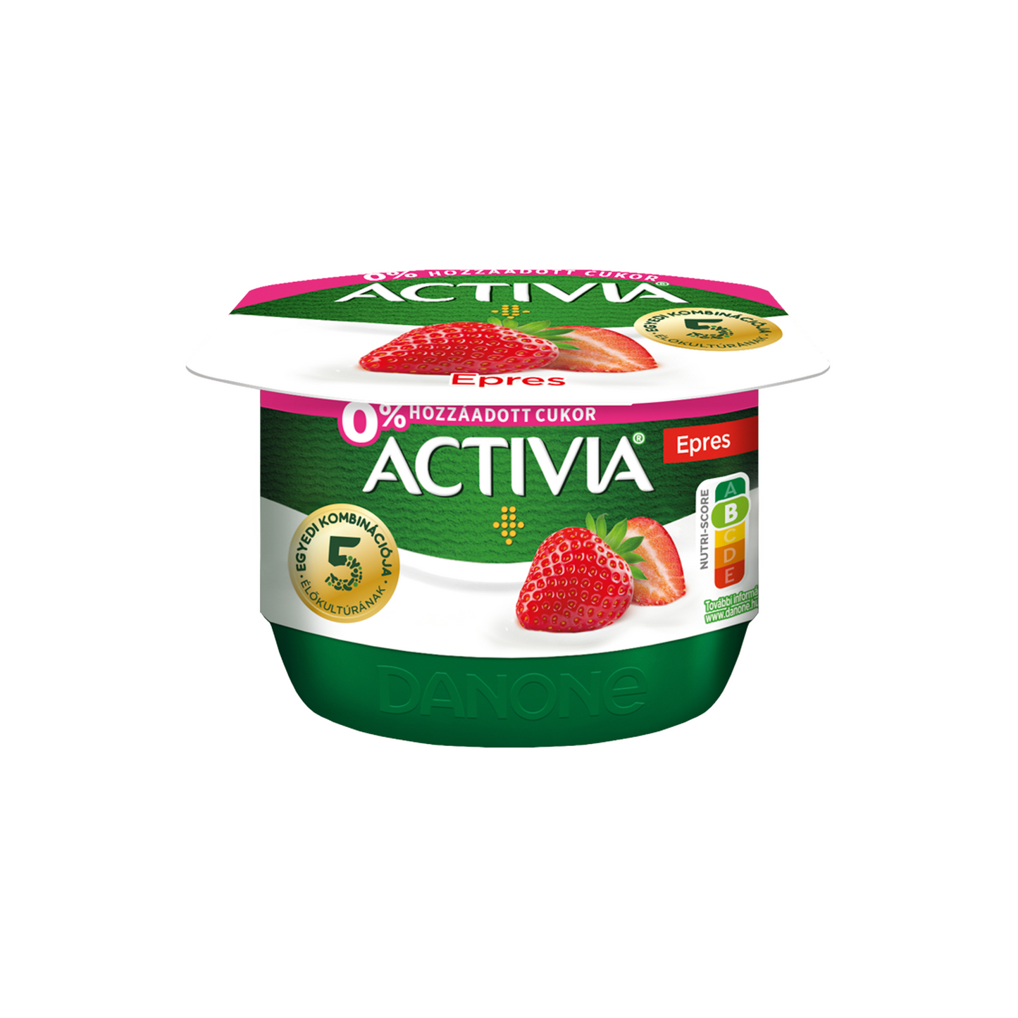 Danone Activia epres joghurt élőkultúrával, édesítőszerekkel 125 g