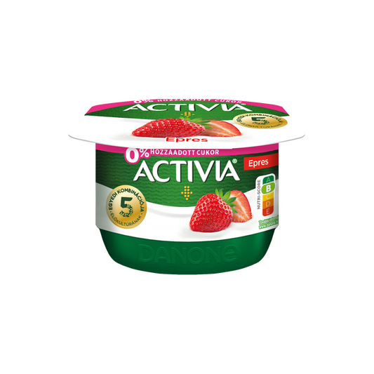 Danone Activia epres joghurt élőkultúrával, édesítőszerekkel 125 g