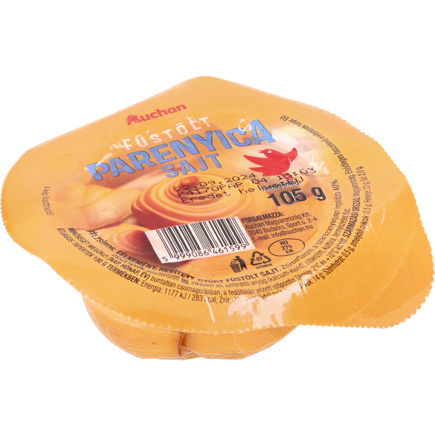 Auchan Kedvenc parenyica füstölt sajt 105 g