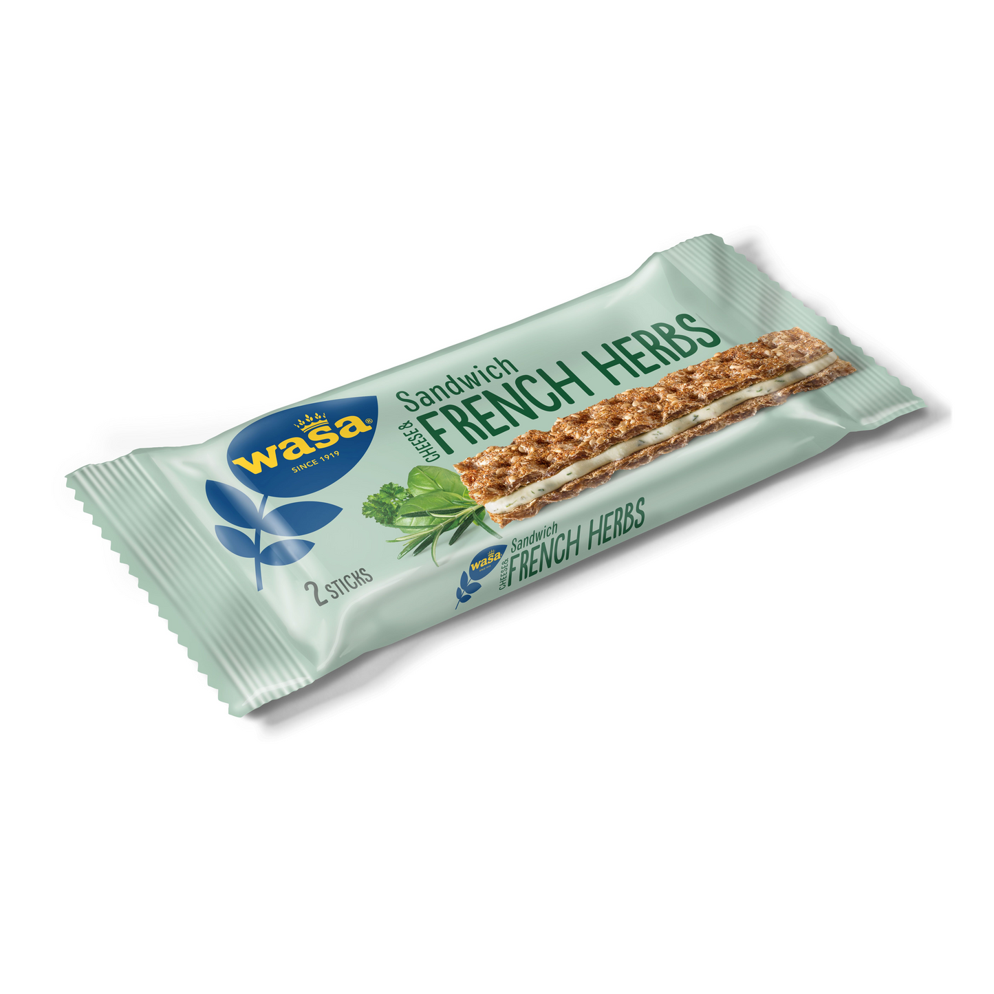 Wasa Sandwich ropogós rozskenyér sajtos-zöldfűszeres ízű töltelékkel 2 szelet 30 g